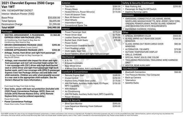 Used 2021 Chevrolet Express 2500 video 2