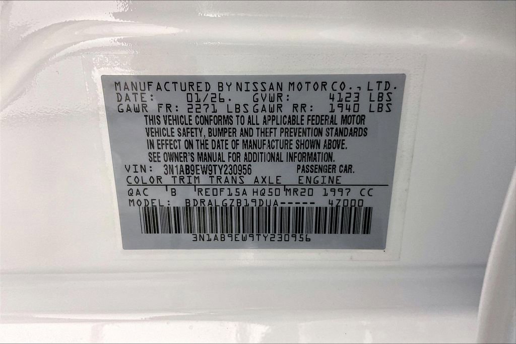 New 2026 Nissan Sentra SL w/ Floor Mat Package image 44