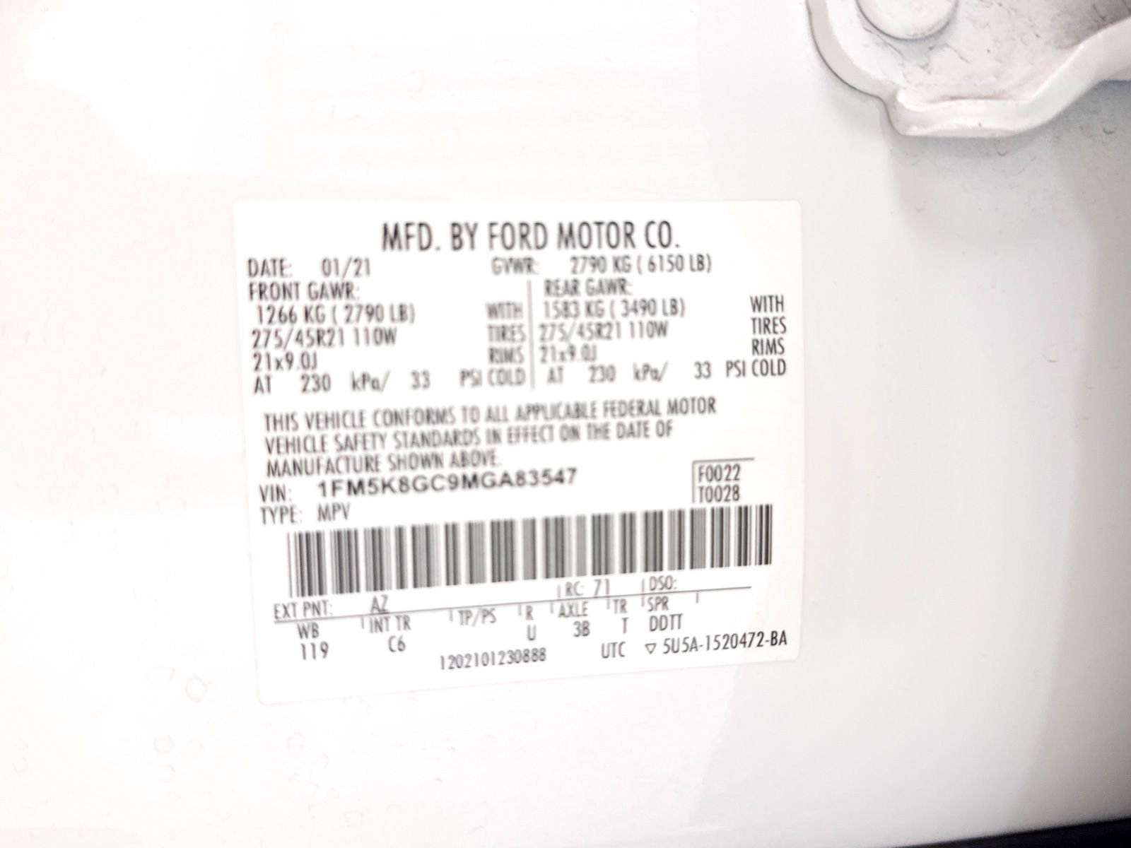 Used 2021 Ford Explorer ST w/ Equipment Group 401A AWD/4WD image 45