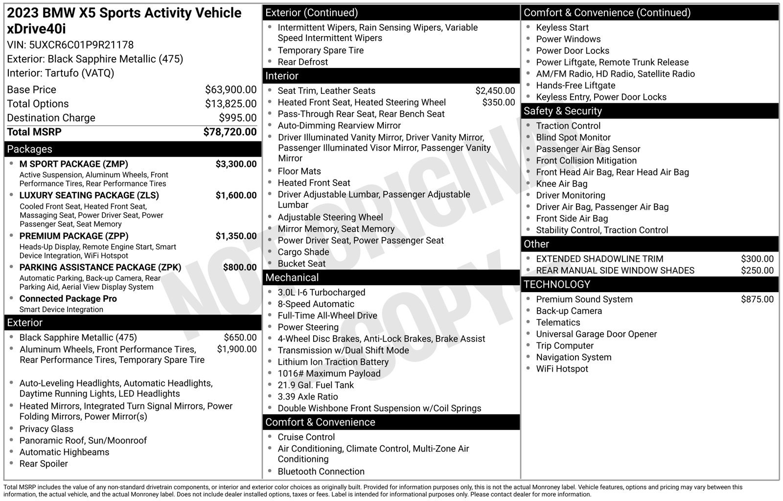 Used 2023 BMW X5 xDrive40i w/ M Sport Package AWD/4WD image 29