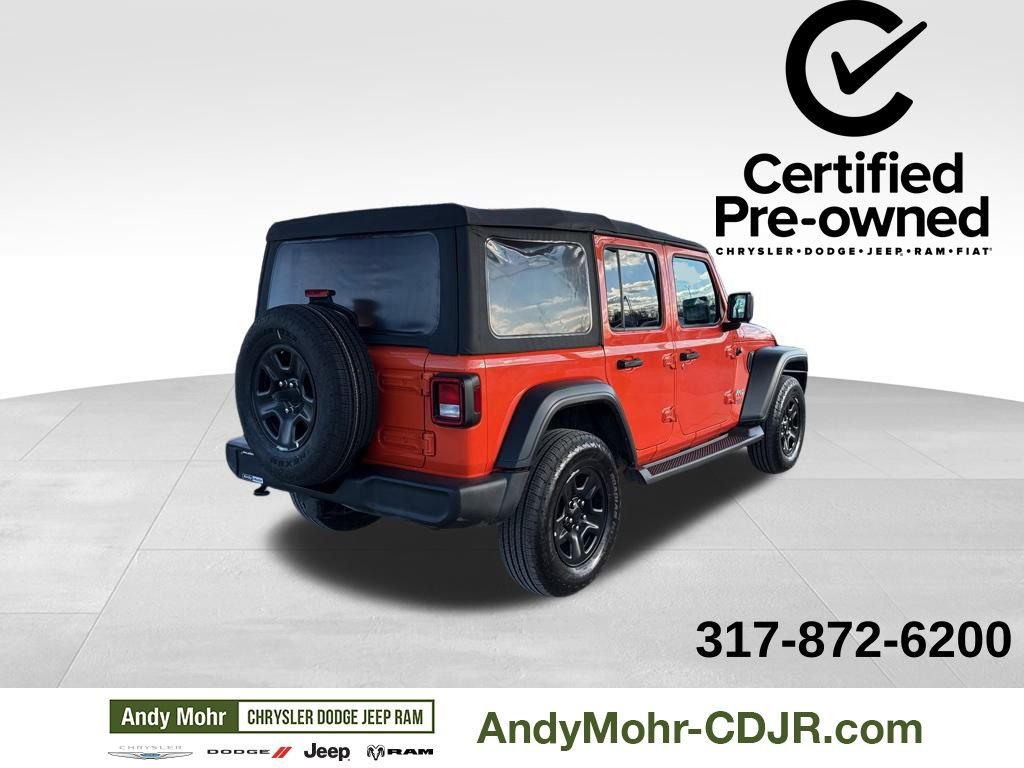 Certified 2018 Jeep Wrangler Unlimited Sport S image 7
