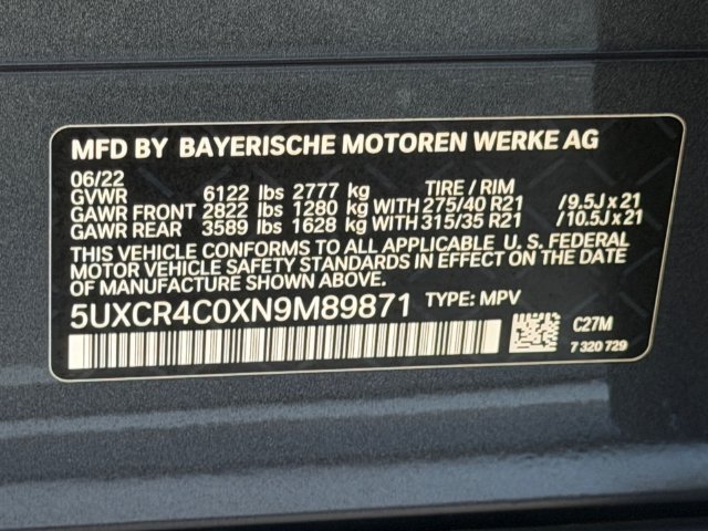 Used 2022 BMW X5 sDrive40i w/ Parking Assistance Package RWD image 31