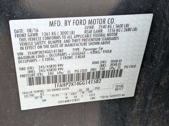 Used 2016 Ford Taurus SHO w/ Equipment Group 401A AWD/4WD image 17