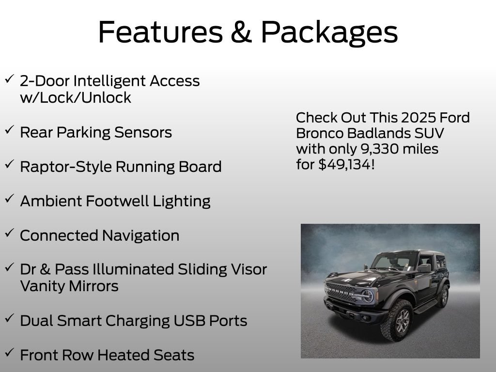 Certified 2025 Ford Bronco Badlands AWD/4WD image 9