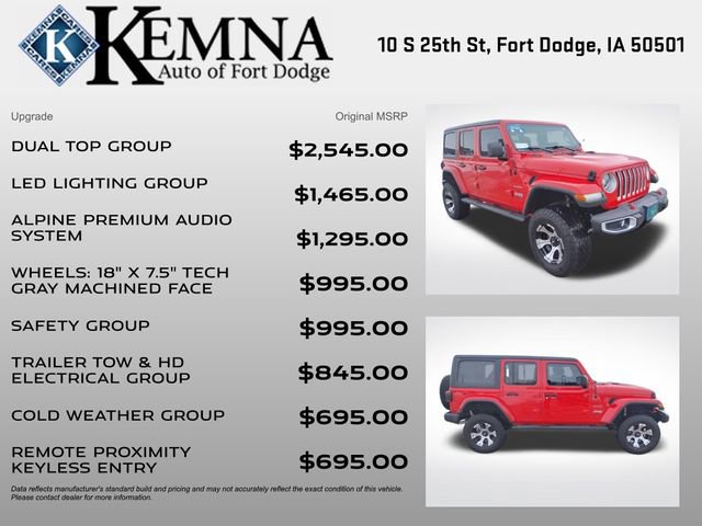 Used 2021 Jeep Wrangler Unlimited Sahara w/ Dual Top Group image 4