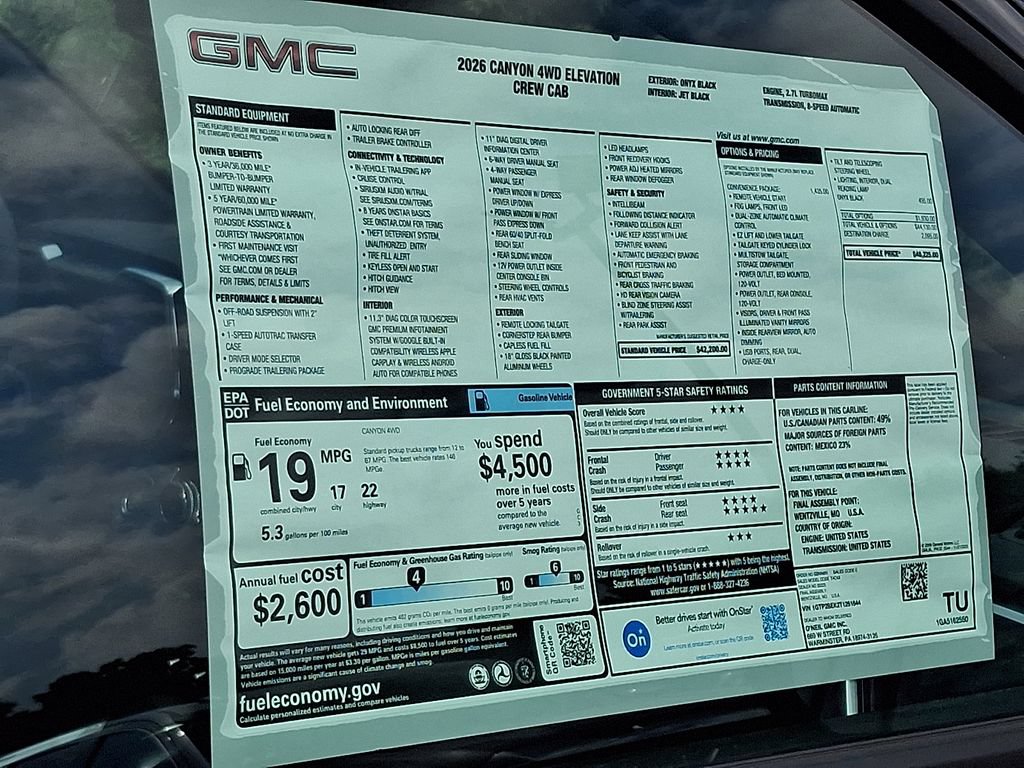 New 2026 GMC Canyon Elevation w/ Convenience Package AWD/4WD image 17