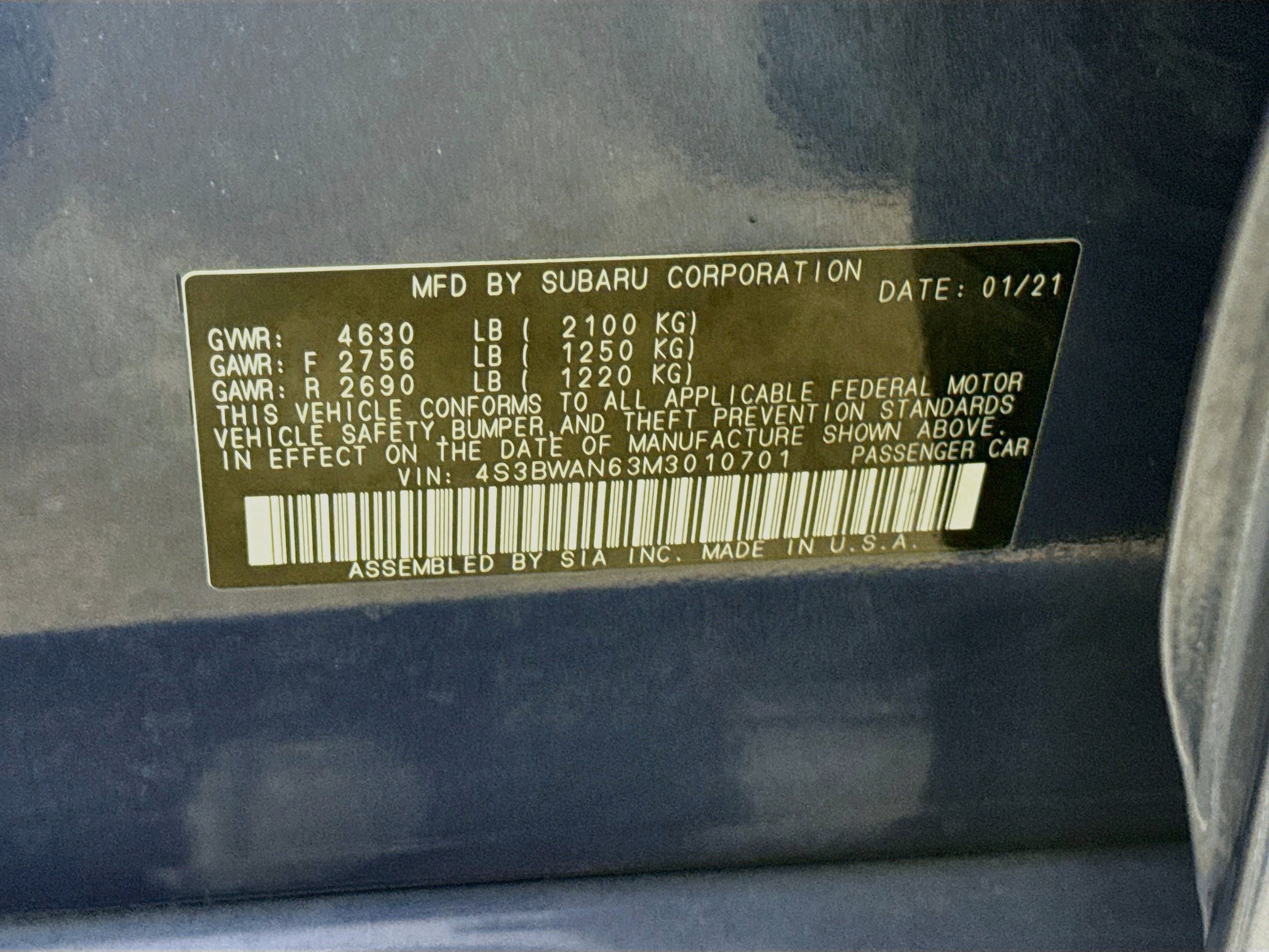Used 2021 Subaru Legacy Limited AWD/4WD image 31