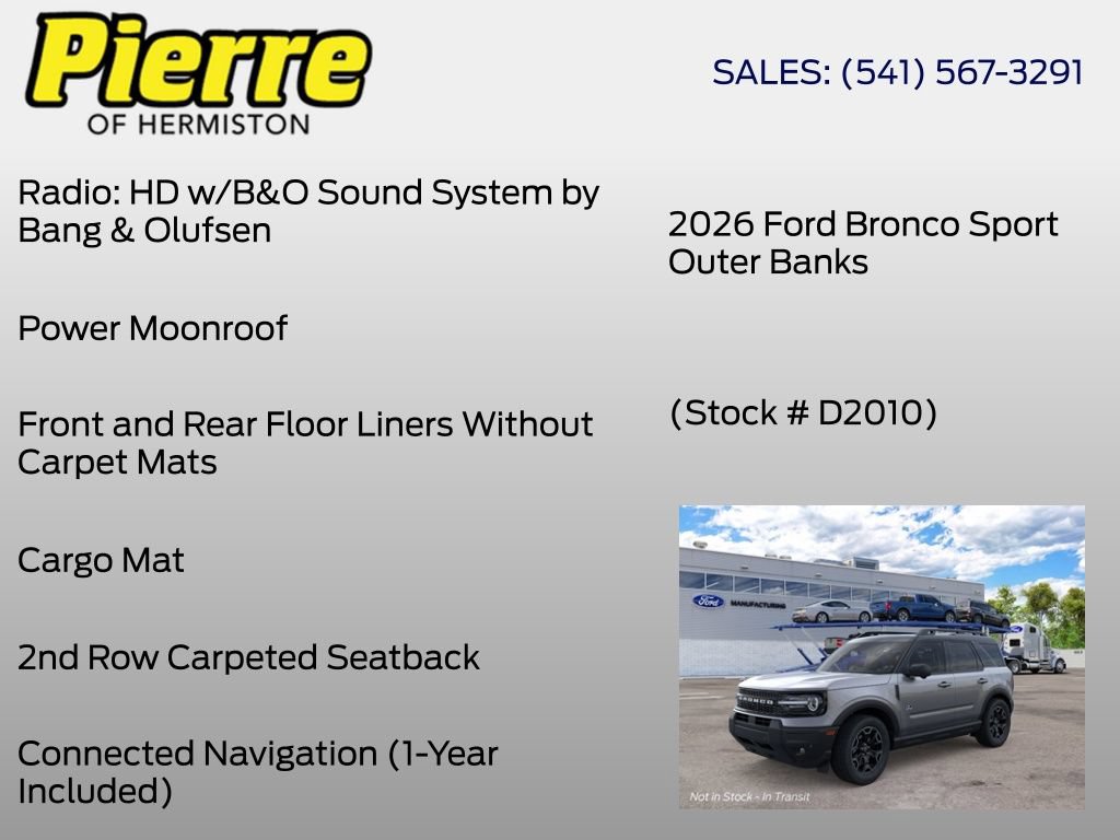 New 2026 Ford Bronco Sport Outer Banks AWD/4WD image 12