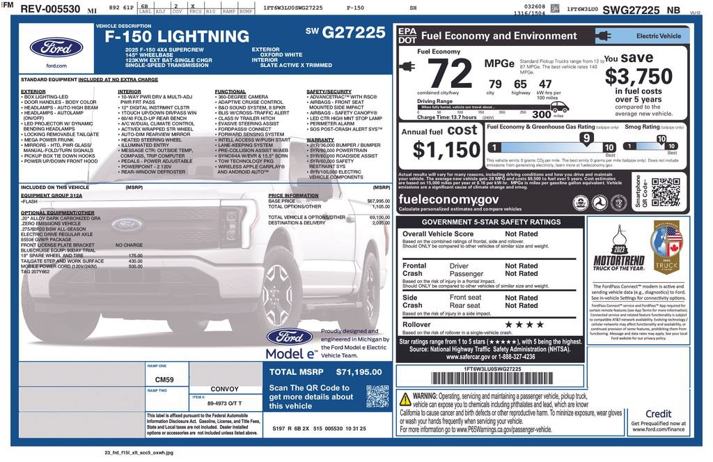Used 2025 Ford F150 Lightning Flash AWD/4WD image 30