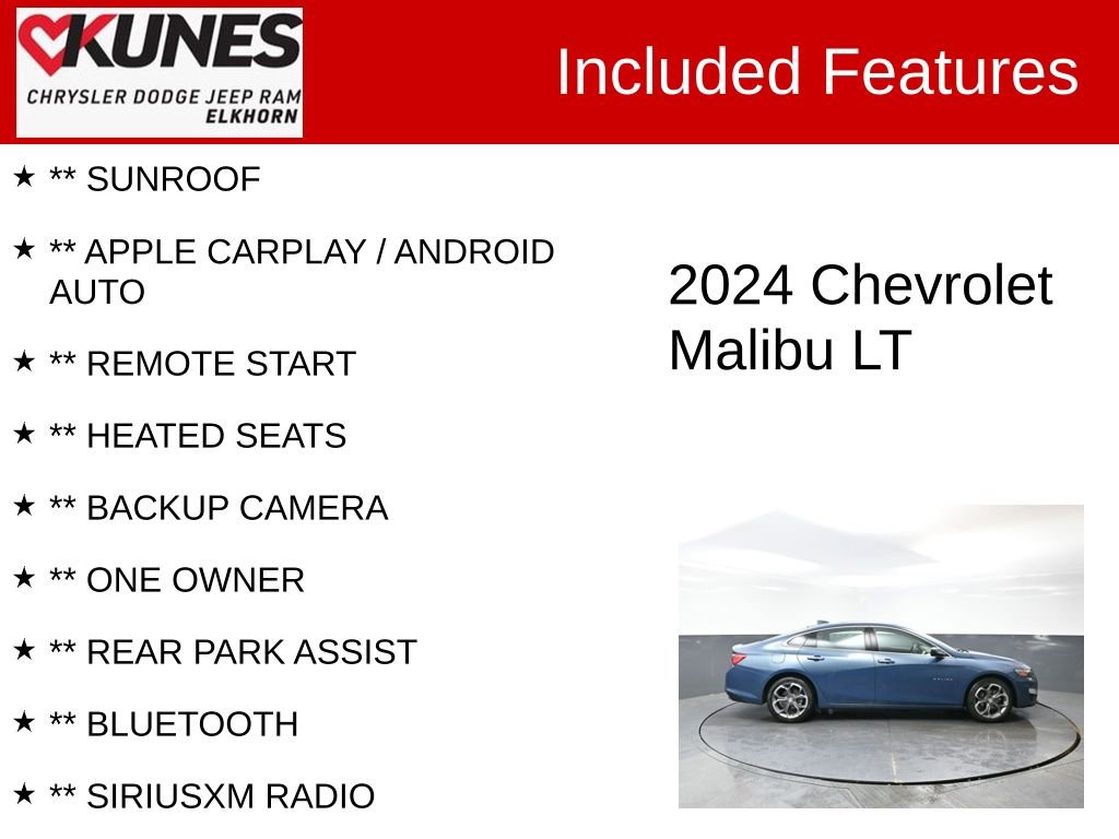 Used 2024 Chevrolet Malibu LT image 3