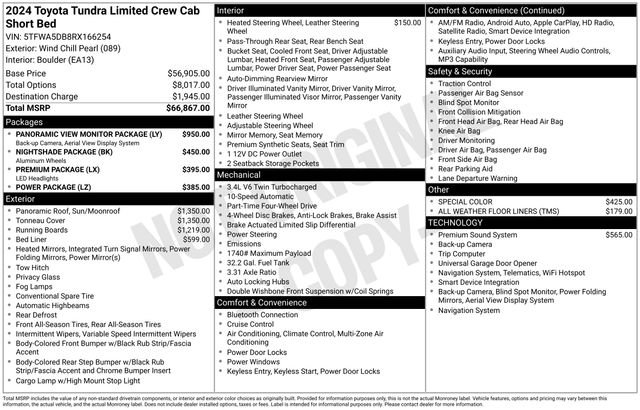 Used 2024 Toyota Tundra Limited AWD/4WD image 6