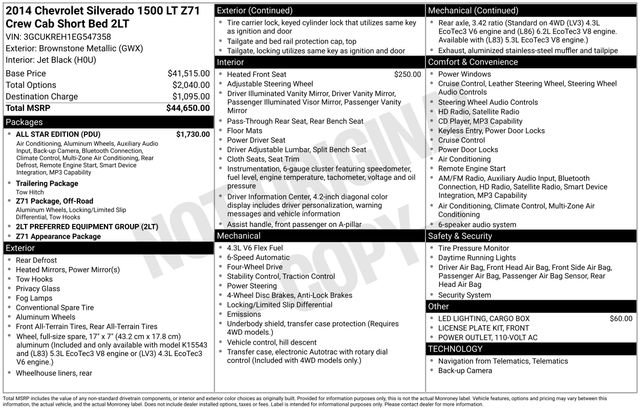 Used 2014 Chevrolet Silverado 1500 LT w/ All Star Edition image 3