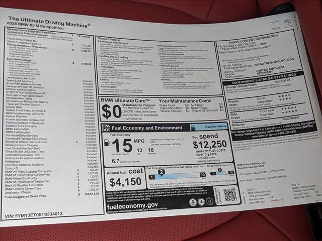 New 2026 BMW X5 M Competition w/ Executive Package image 20