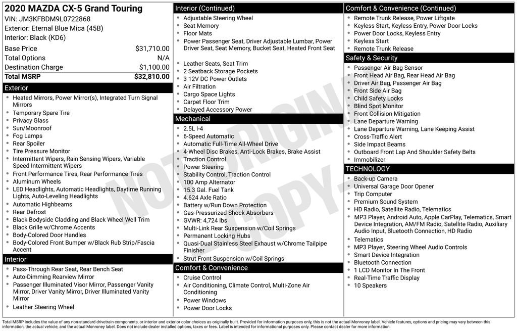 Used 2020 MAZDA CX-5 Grand Touring image 4