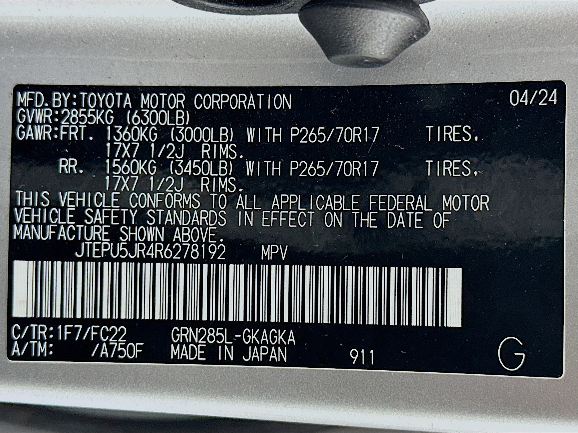 Used 2024 Toyota 4Runner TRD Off-Road image 12