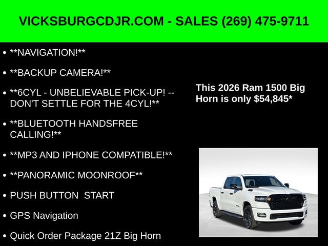 New 2026 RAM 1500 Big Horn image 5