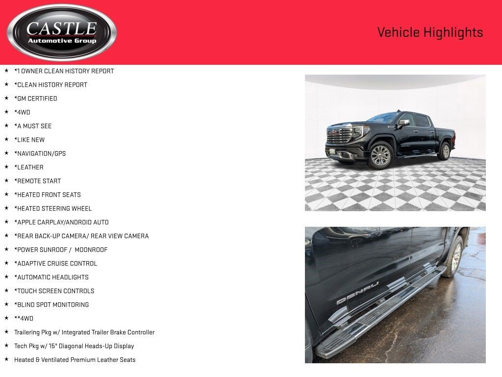 Certified 2024 GMC Sierra 1500 Denali w/ Technology Package AWD/4WD image 3