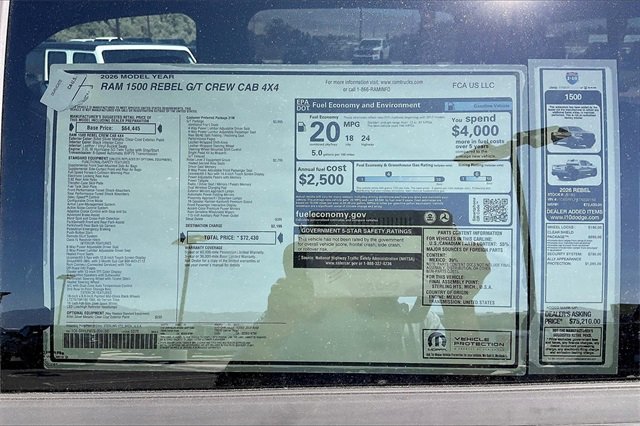 New 2026 RAM 1500 Rebel w/ G/T Package image 16