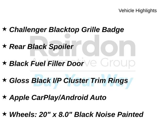 Used 2020 Dodge Challenger SXT w/ Blacktop Package RWD image 11