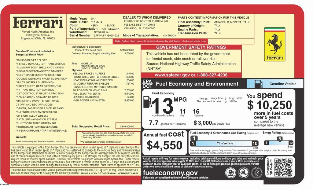 Certified 2014 Ferrari F12 Berlinetta image 41
