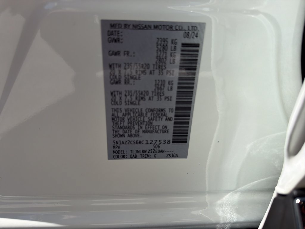 Certified 2024 Nissan Murano SL AWD/4WD image 38
