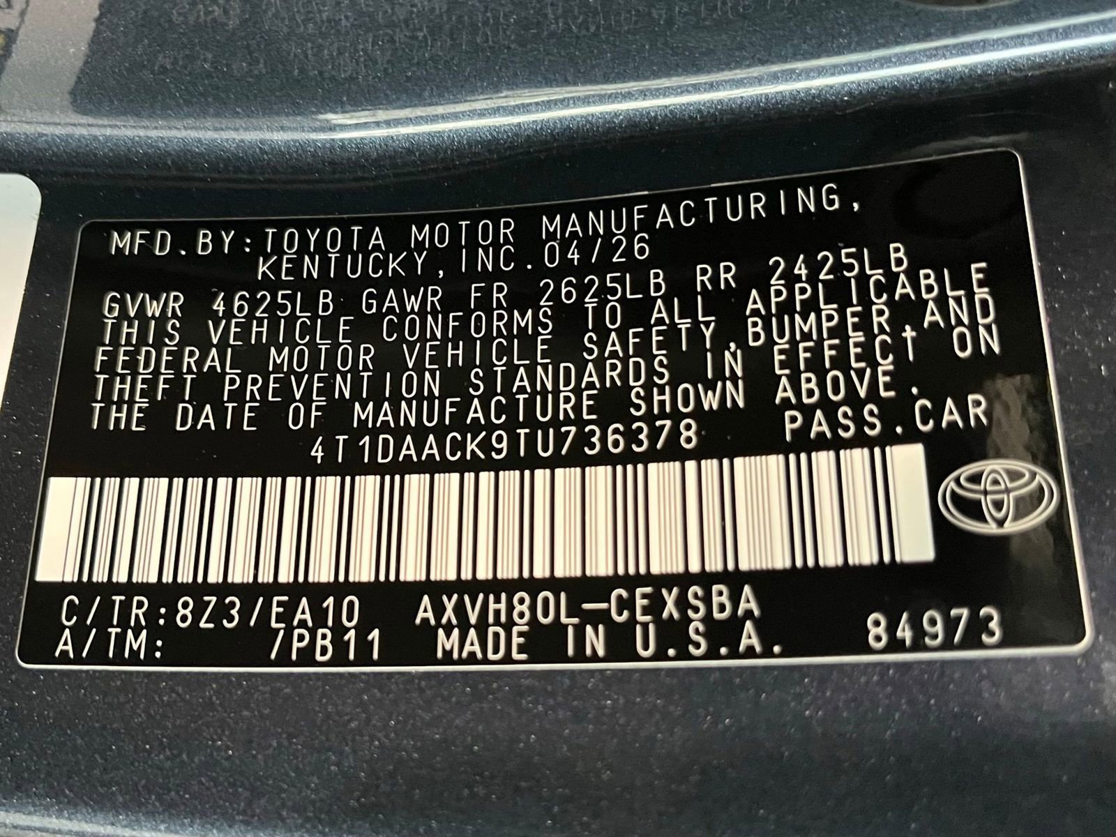 New 2026 Toyota Camry SE FWD image 18