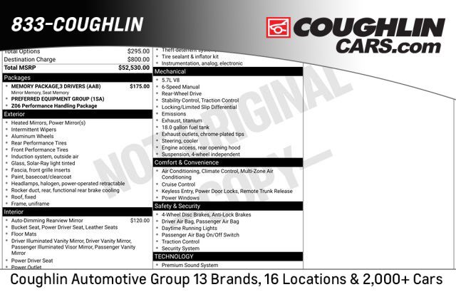 Used 2003 Chevrolet Corvette Z06 w/ Memory Package, 3 Drivers image 1