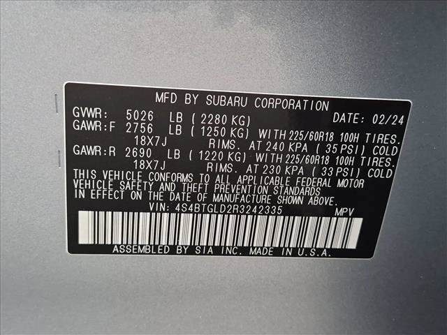 Certified 2024 Subaru Outback Onyx Edition XT AWD/4WD image 13