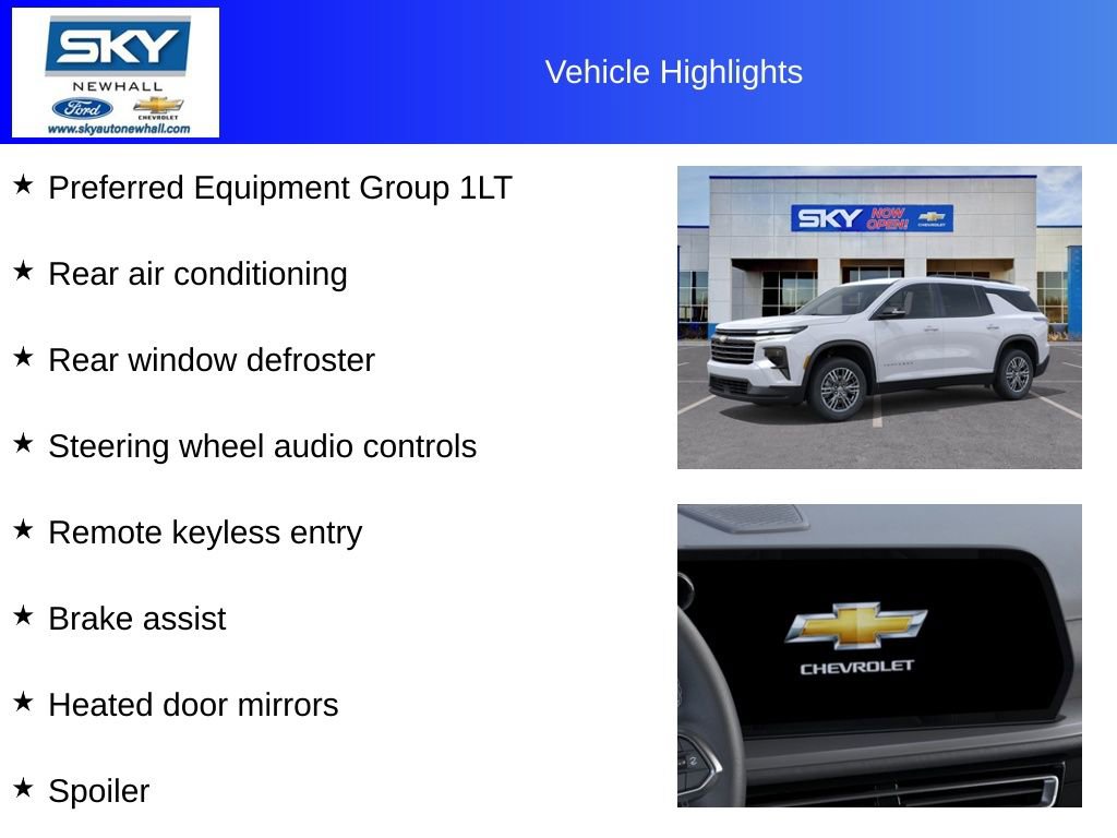 New 2026 Chevrolet Traverse LT image 12