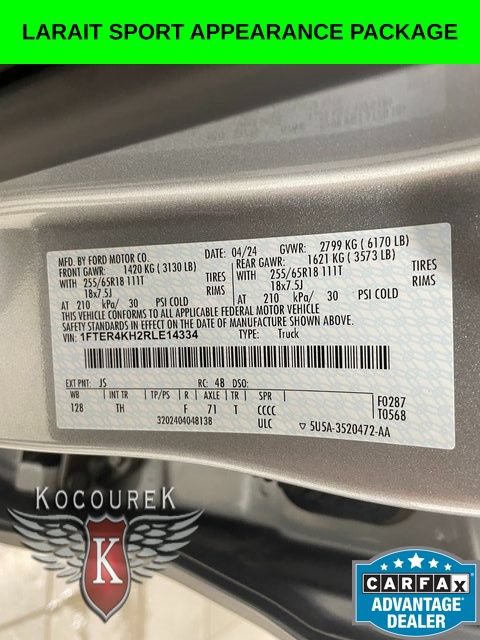 Used 2024 Ford Ranger Lariat w/ Trailer Tow Package AWD/4WD image 25