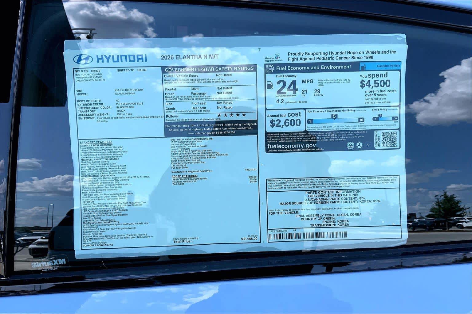 New 2026 Hyundai Elantra N FWD image 18