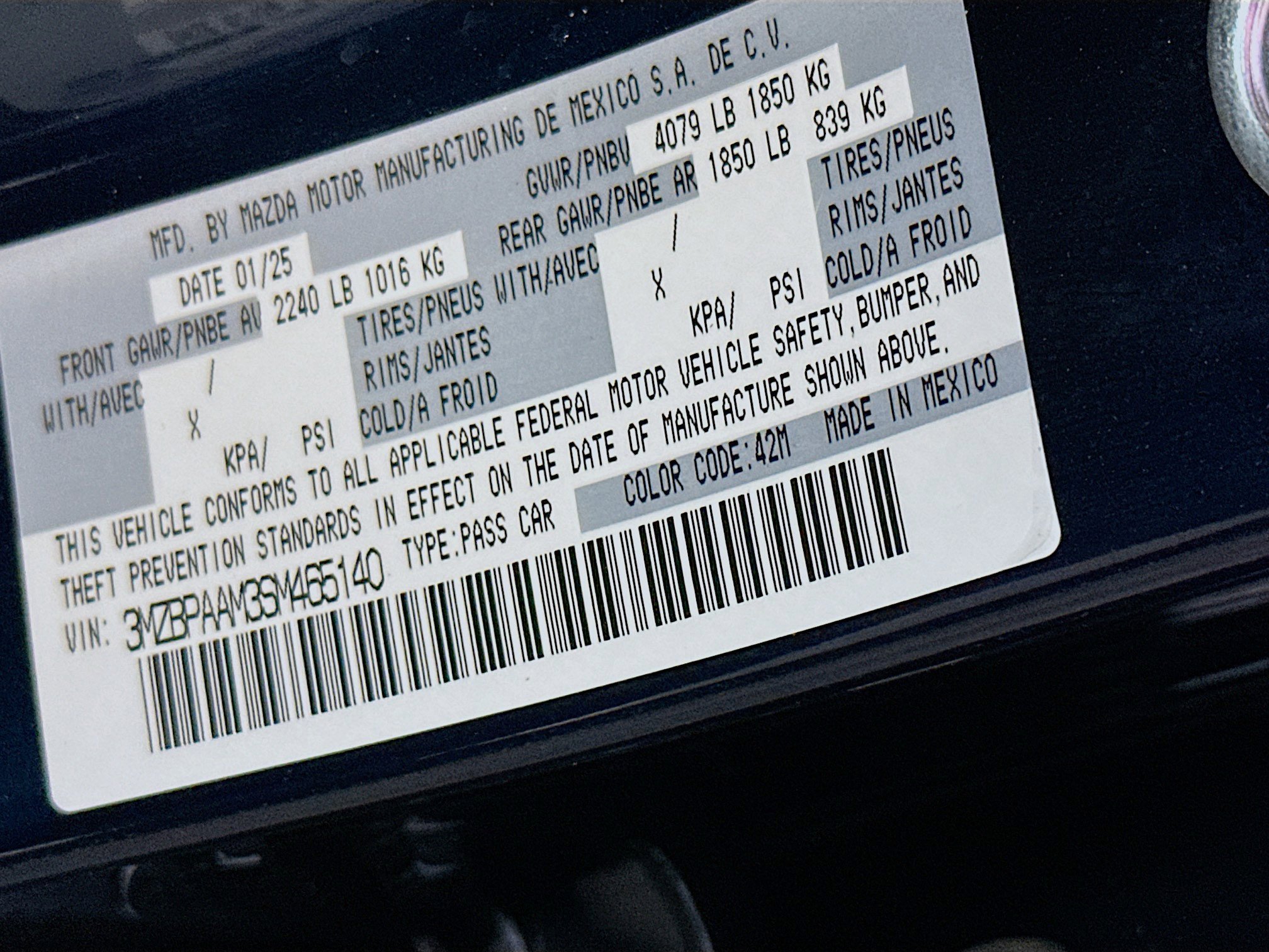 Used 2025 MAZDA MAZDA3 s image 12