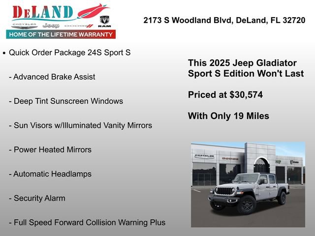 New 2025 Jeep Gladiator Sport image 6
