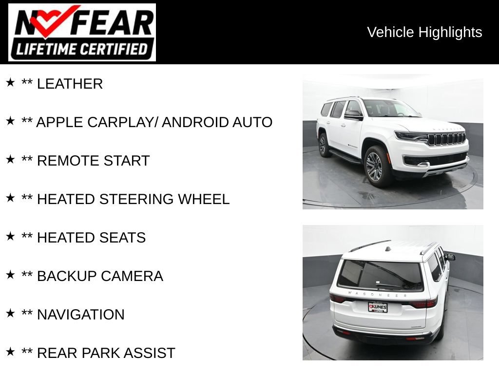 Used 2024 Jeep Wagoneer Series II w/ Flexible Seating Group AWD/4WD image 2