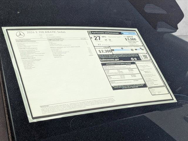 New 2026 Mercedes-Benz E 350 4MATIC Sedan image 20