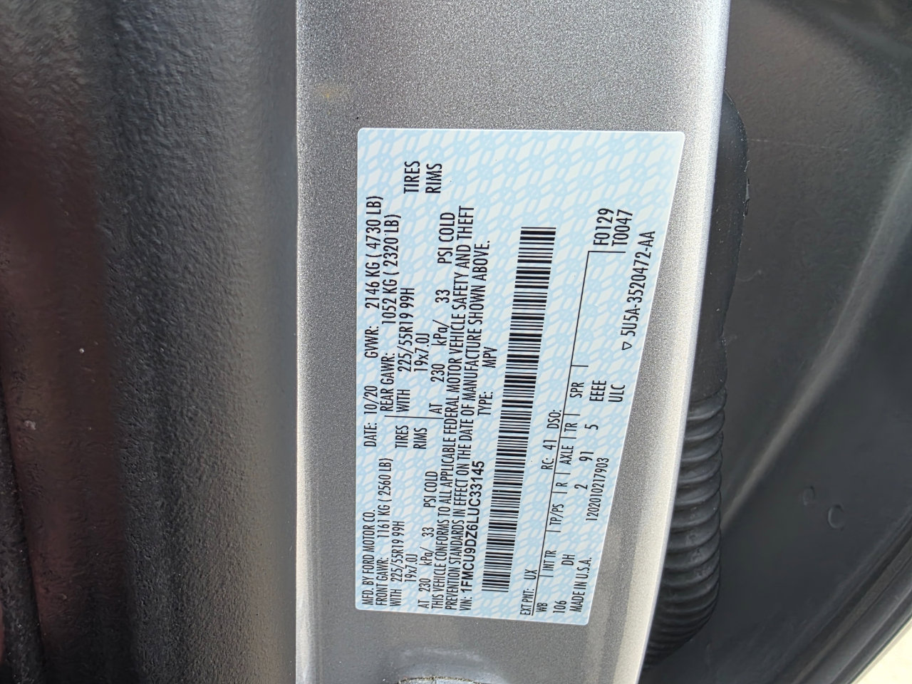 Used 2020 Ford Escape Titanium w/ Titanium Premium Package 2.0 image 28