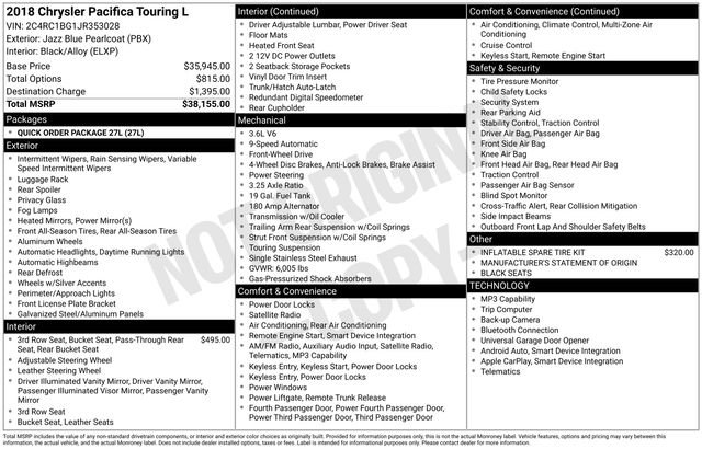 Used 2018 Chrysler Pacifica Touring-L image 24