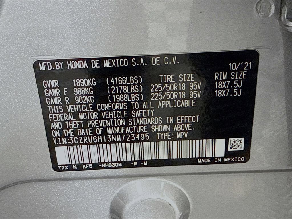 Certified 2022 Honda HR-V Sport image 37