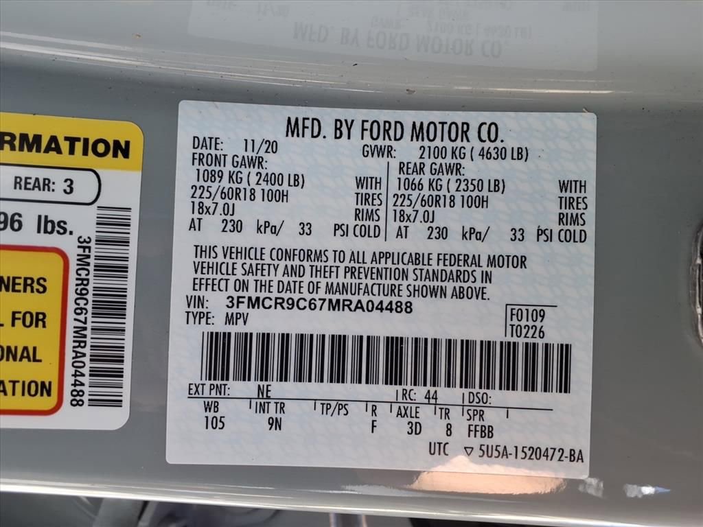 Used 2021 Ford Bronco Sport Outer Banks w/ Outer Banks Package image 31