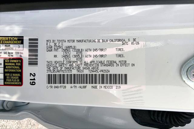 Certified 2026 Toyota Tacoma SR5 AWD/4WD image 36