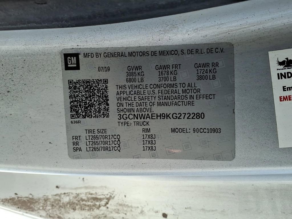 Used 2019 Chevrolet Silverado 1500 W/T w/ WT Appearance Package image 35