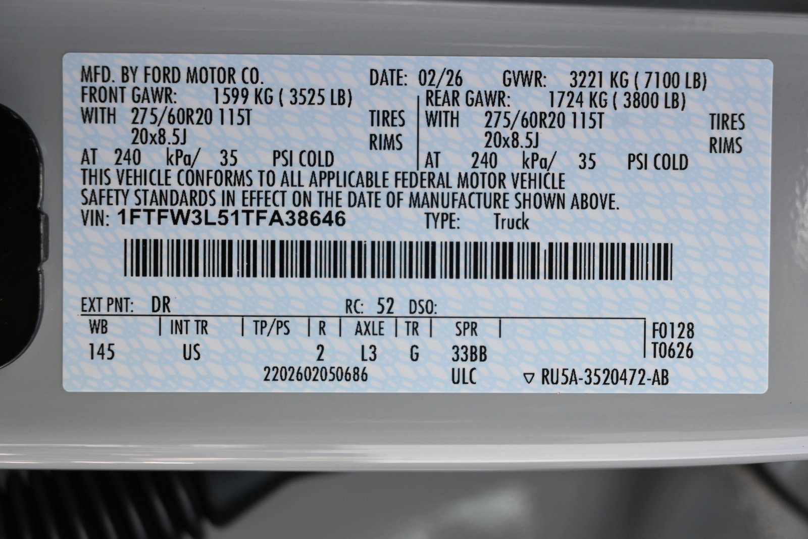 New 2026 Ford F150 XLT w/ Equipment Group 302A MID AWD/4WD image 14