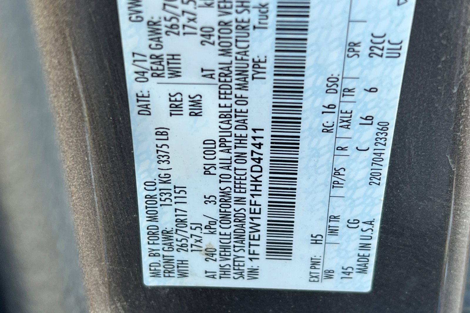 Used 2017 Ford F150 XL w/ Equipment Group 101A Mid image 22