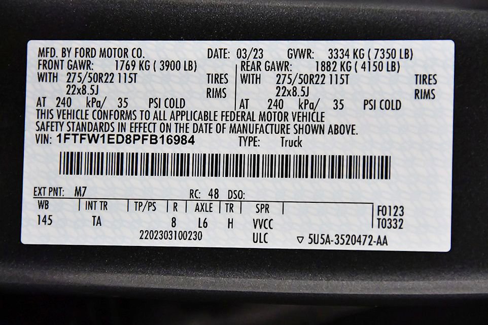 Used 2023 Ford F150 Limited AWD/4WD image 17