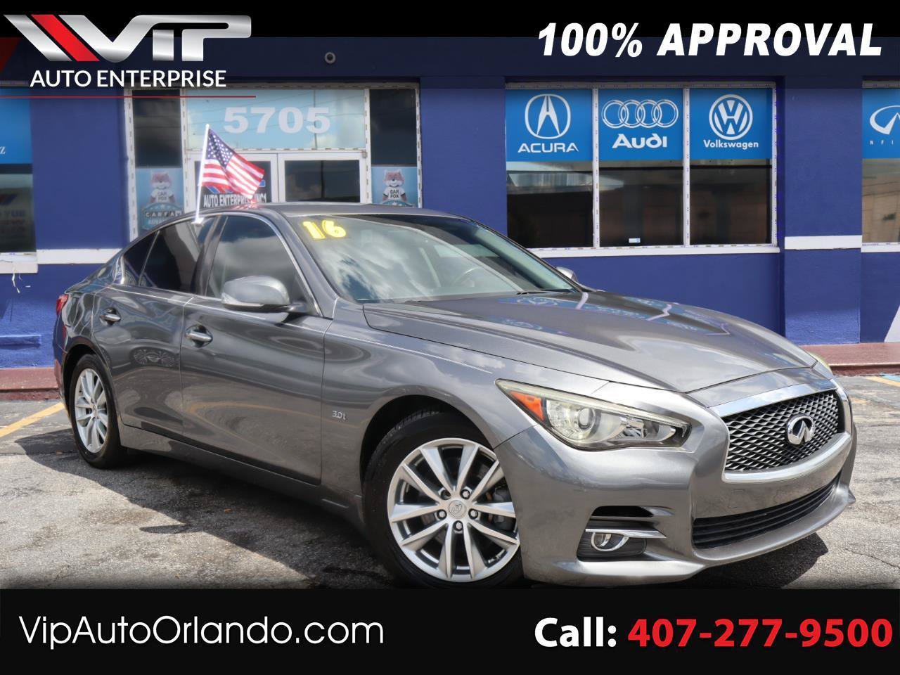 Used 2016 INFINITI Q50 3.0t Premium w/ 3.0T Premium Plus Package RWD image 1