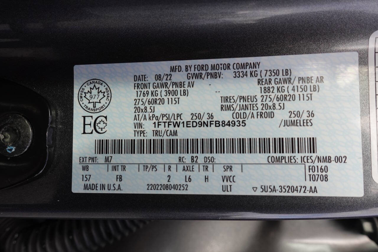 Used 2022 Ford F150 XLT w/ Equipment Group 302A High image 19