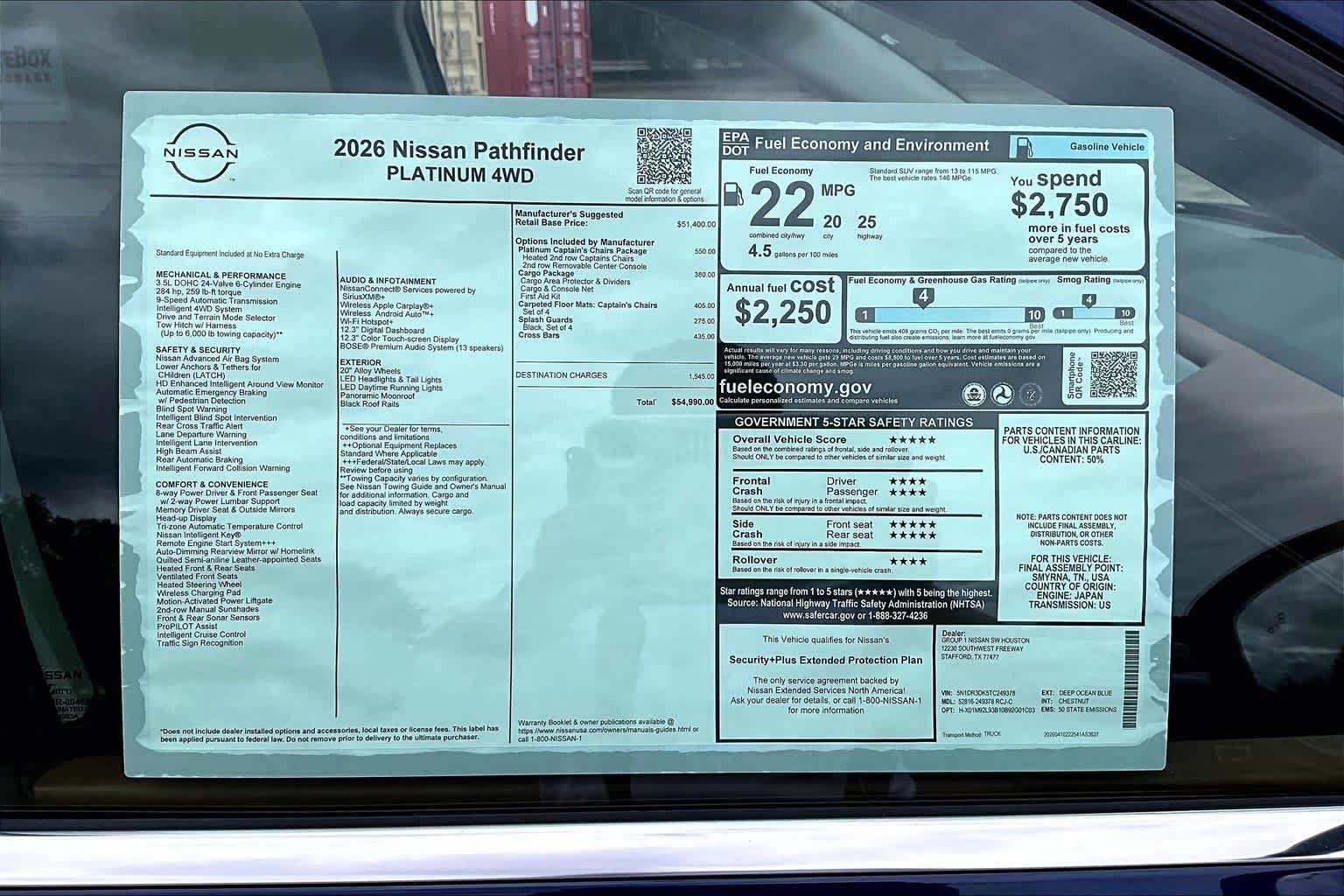 New 2026 Nissan Pathfinder Platinum AWD/4WD image 22