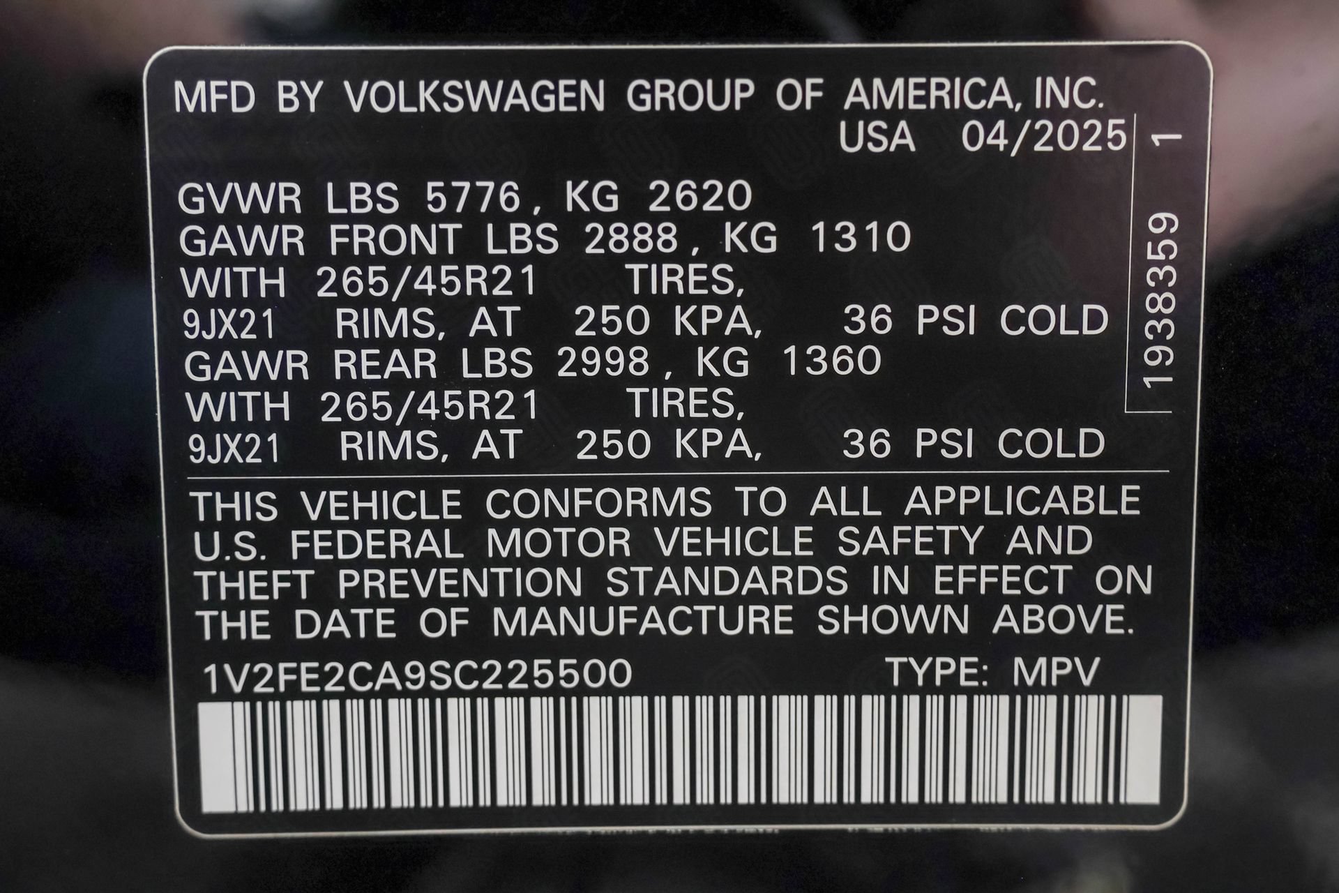 Used 2025 Volkswagen Atlas Cross Sport SEL Premium R-Line AWD/4WD image 52