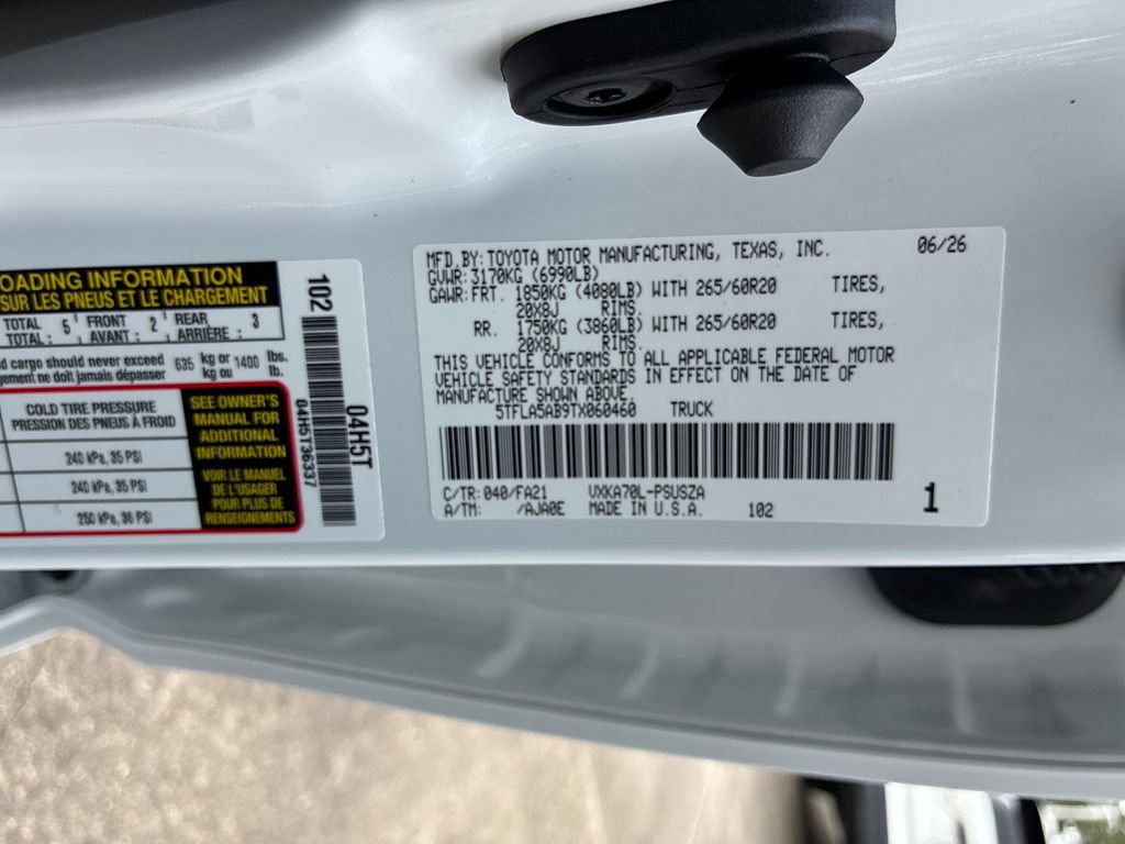 New 2026 Toyota Tundra SR5 RWD image 51