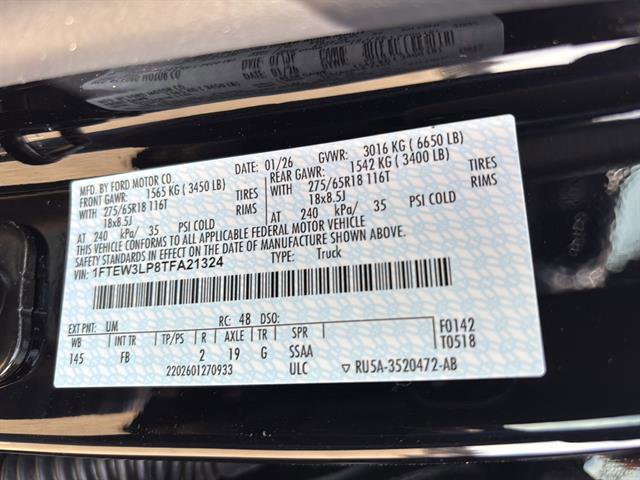 New 2026 Ford F150 XLT w/ Equipment Group 302A MID image 20